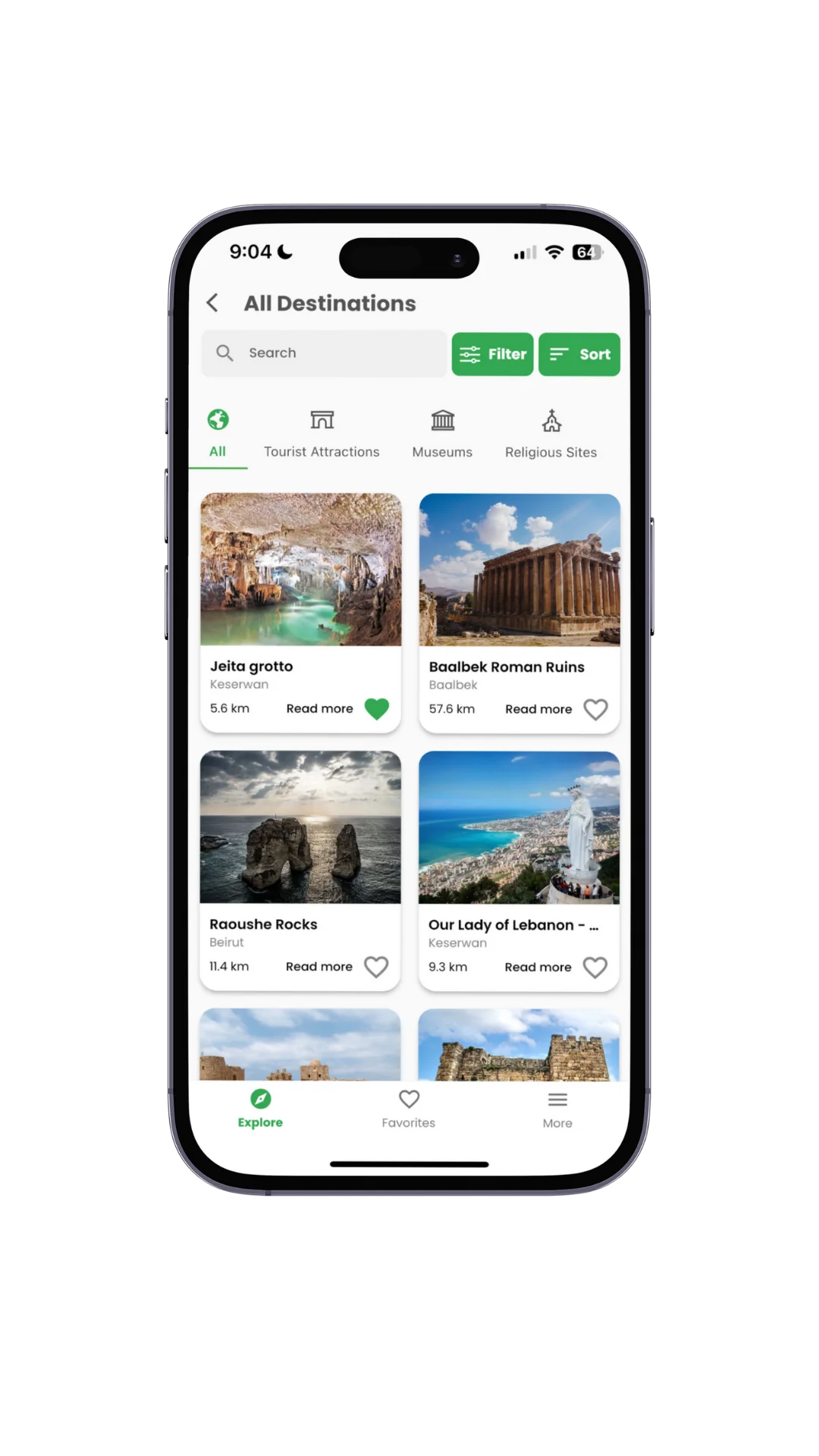 Travel Lebanon App Screenshot